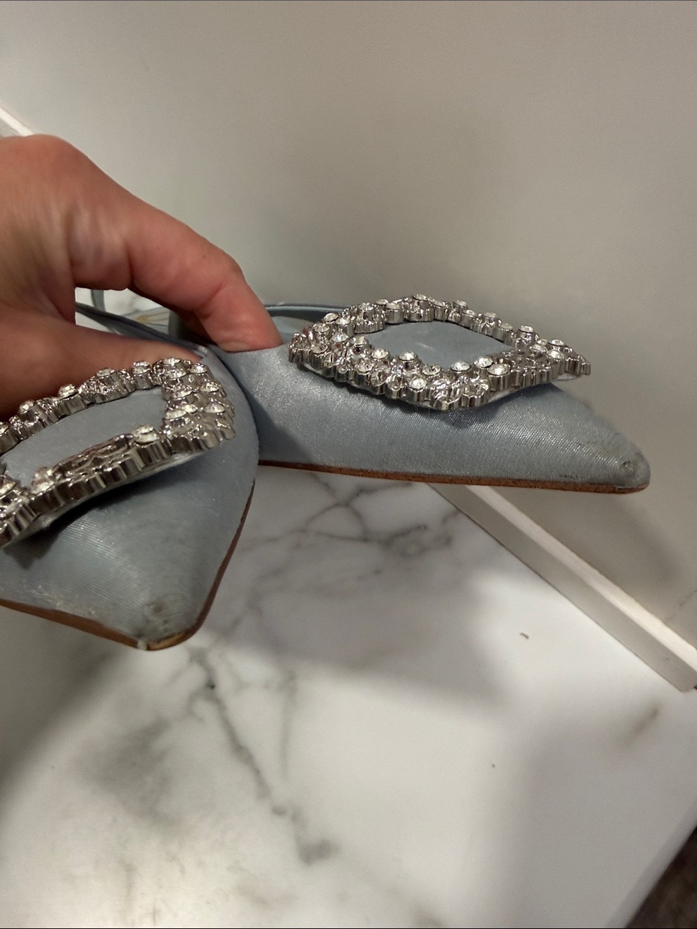 Sam Edelman Kaitlyn Sling Back Heels in Cape Blue 5.5 Womens wedding - Picture 11 of 11